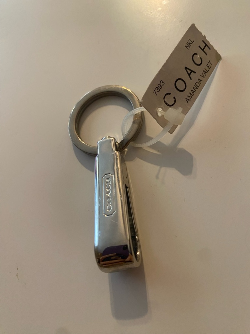 COACH Silver Key Ring Fob!! - Picture 3 of 5